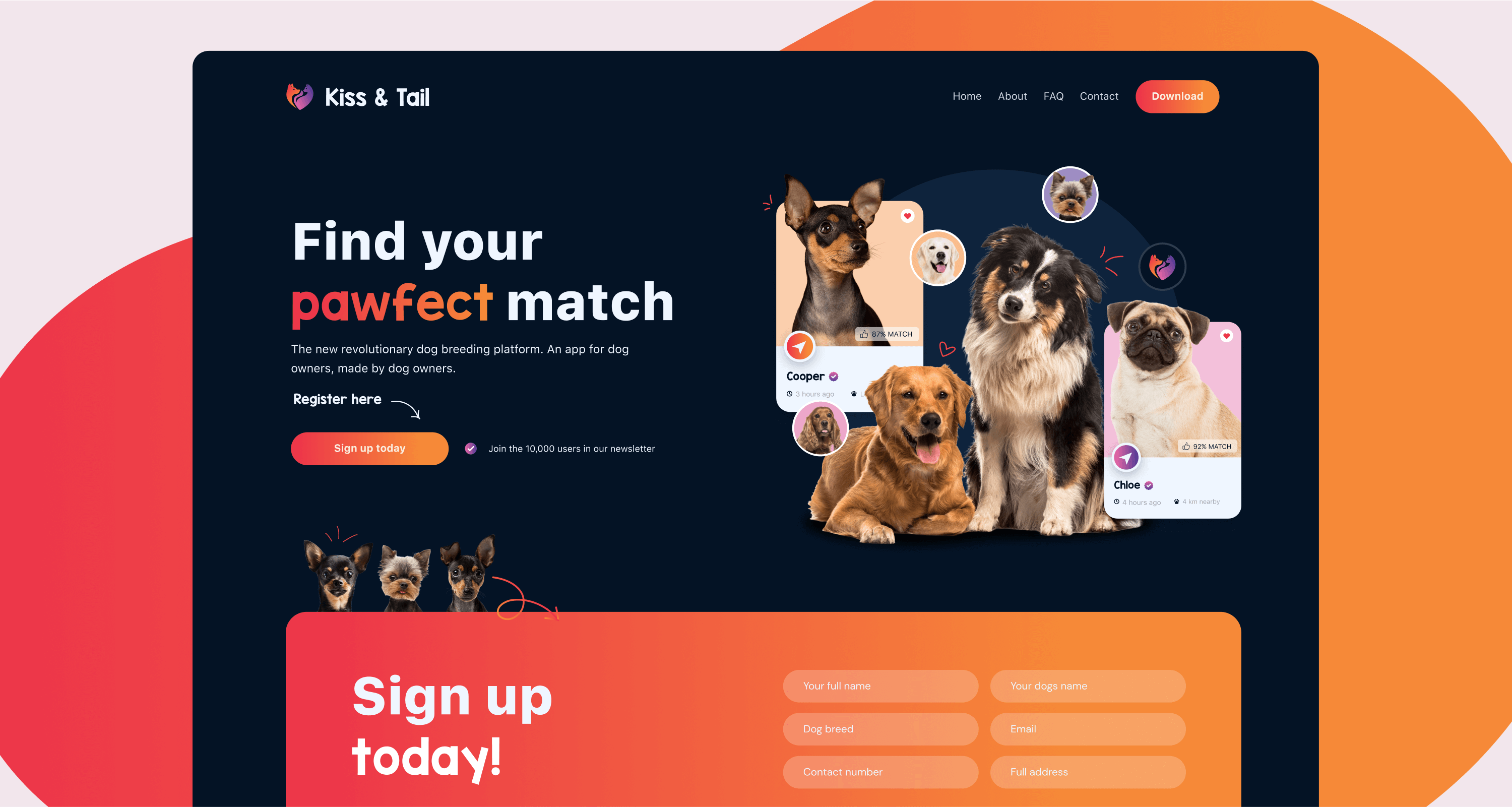 Kiss & Tail - Dog Breeding App